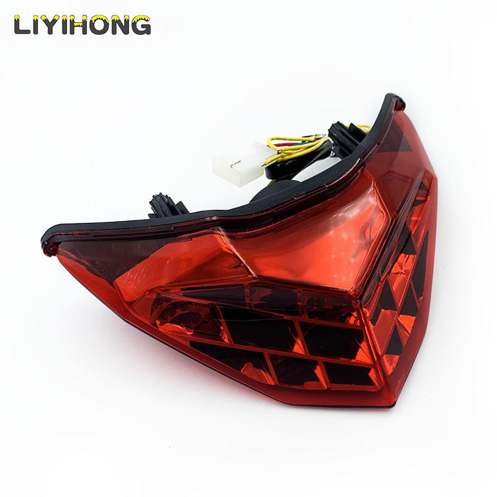 Motorcycle Modified LED Turn Signal Rear Warning Tail Light Brake Light for Kawasaki Ninja 250 250R 300 Z300 2013-2017