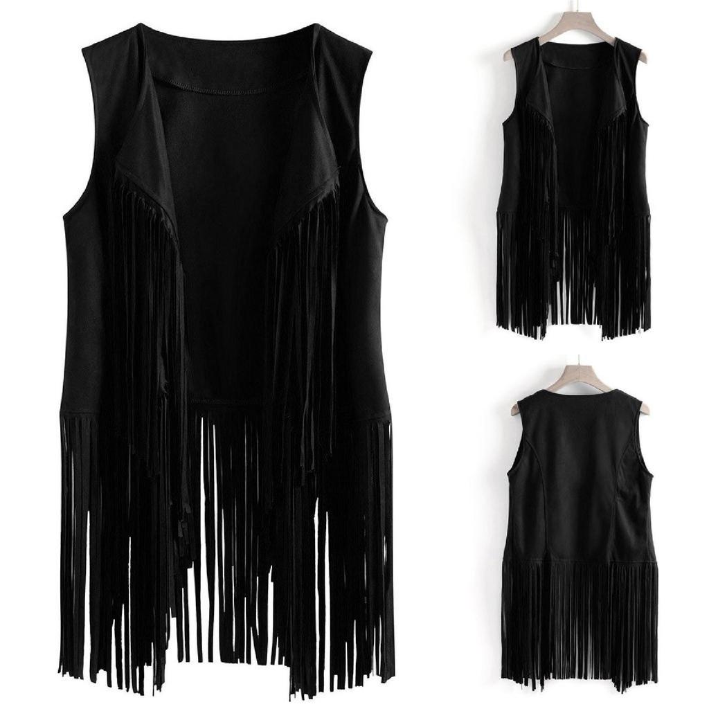 2024 European & American Spring/Summer Women's Slim Tassel Vest Tank Top