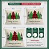 Christmas Tree Cushion Pillowcase Printed Polyester 40/45/50Cm Throw Pillowcover Decorative Sofa Cushion Pillowslip Home Decor