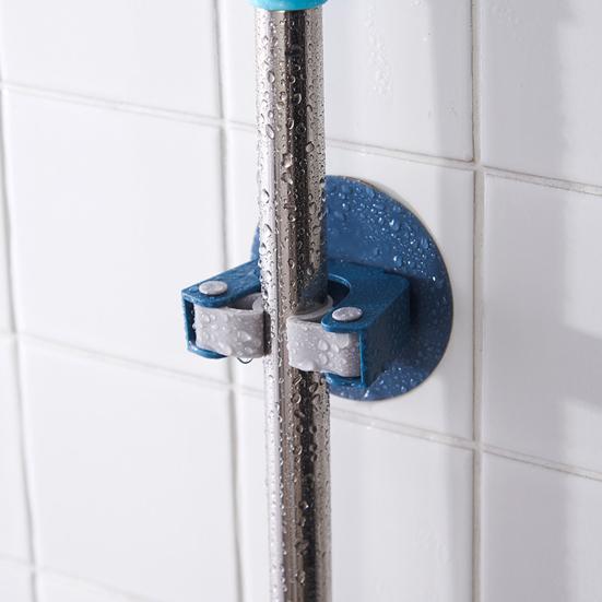 Keep Neat Easy Installation Convenient Great Load Bearing Hole-free Wall Mop Clip Mop Wall Holder