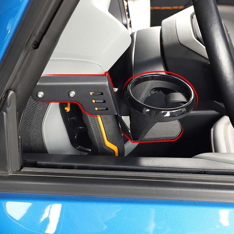 Car A-pillar Handle Cup Holder Bracket Rack Support For Ford Bronco 2021 Up Interior Accessories
