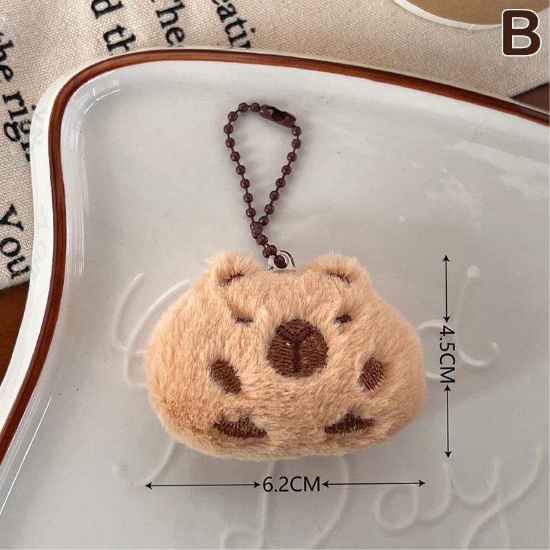 

Капибара, плюшевая кукла, мультяшный брелок, сумка, подвеска, мягкая кукла, рюкзак, автомобильная сумка, брелок для ключей, Декор, подарок для ребенка as the picture