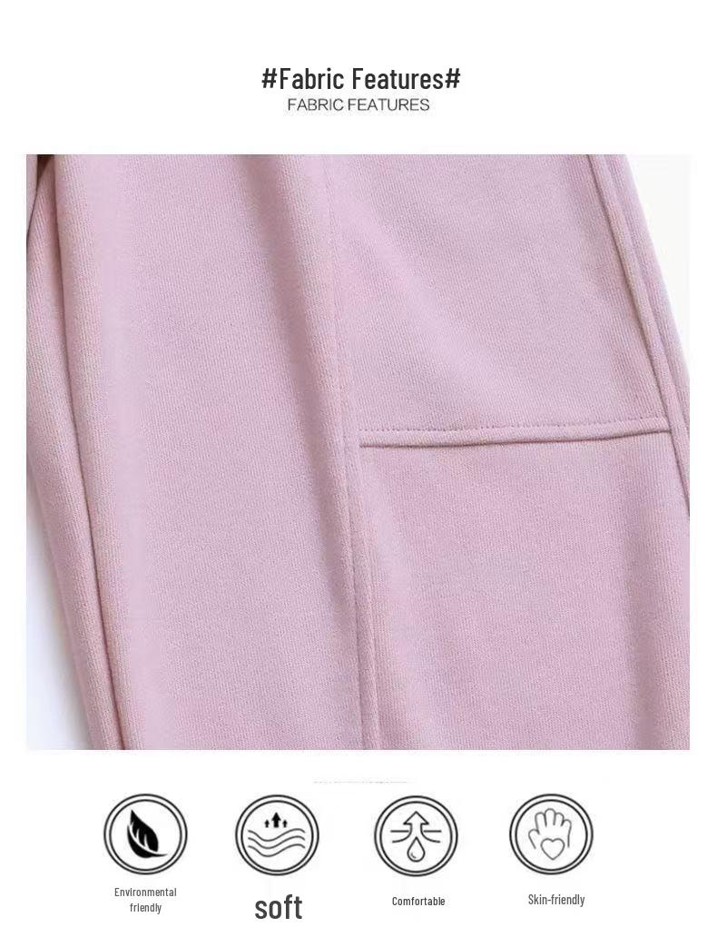 Girls' Wide-Leg Fleece Pants - Autumn/Winter Thickened Casual Sportswear