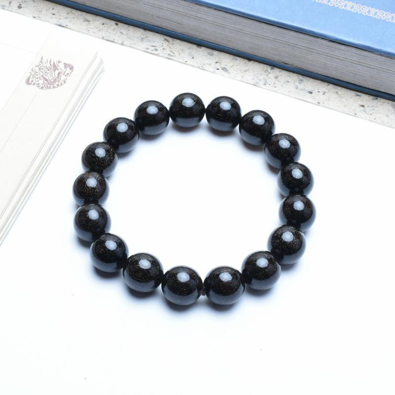 Venus Old Material Small-Leaf Red Sandalwood Prayer Beads Chain - High Oil Density, Unisex, New Chinese Style Decoration Gift