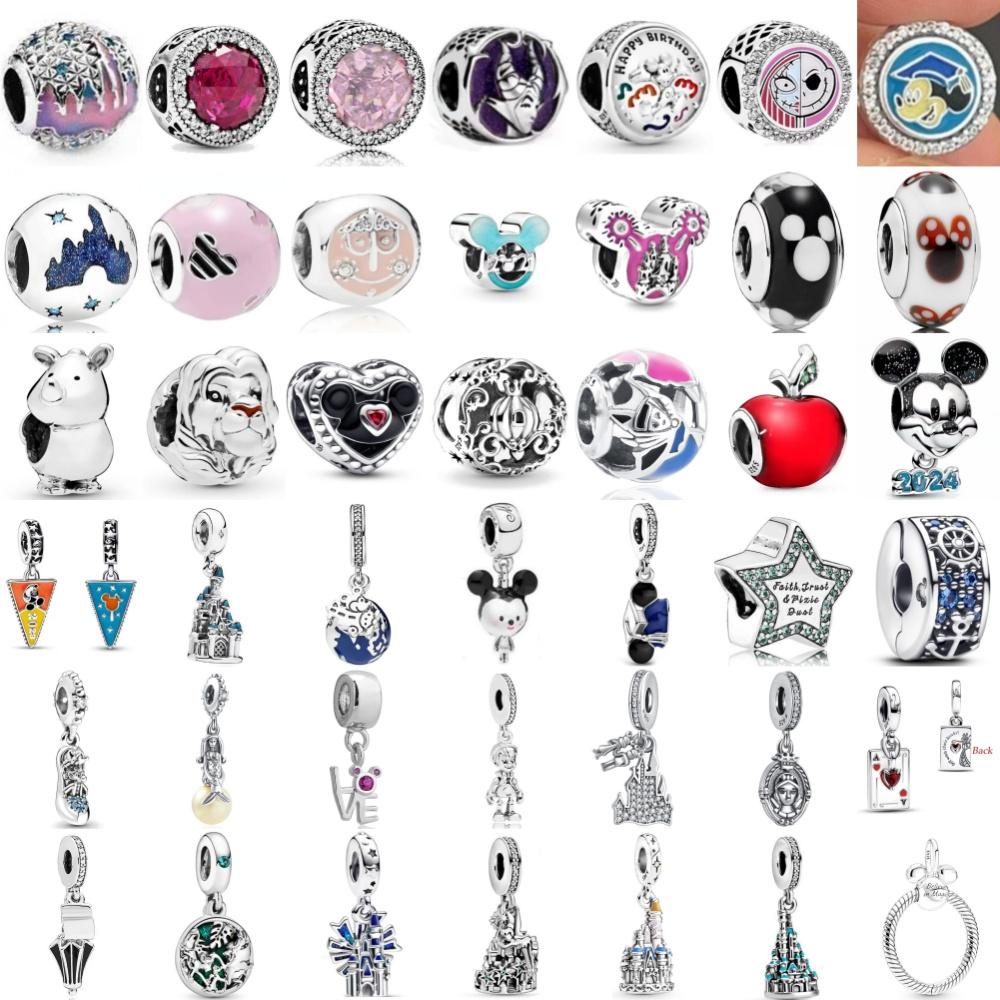 925 Silver Pig Lion Apple Beads House Pendant for European Original Bracelet DIY Exquisite Jewelry Making