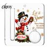 Holiday Tree Hanging Accessory Christmas Cash Gift Ornament, 2D Acrylic Money Holder Ornament with Clear Ball, Indoor Home Decor Decoration