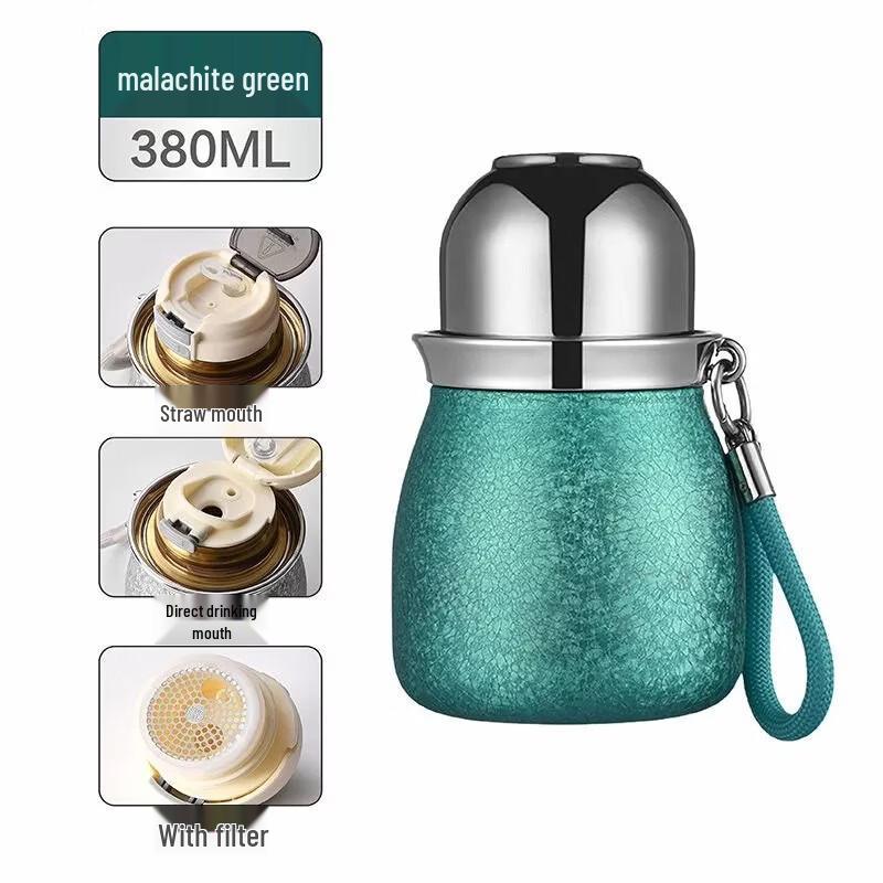 OLOEY Luxury Titanium Portable Insulated Straw Tumbler