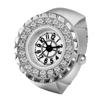 Ring Watch Diamond Ring Free Cute Ring Watch Analog Waterproof Quartz Watch Alloy Stainless Steel Fashion Accessory Birthday Christmas Day Present