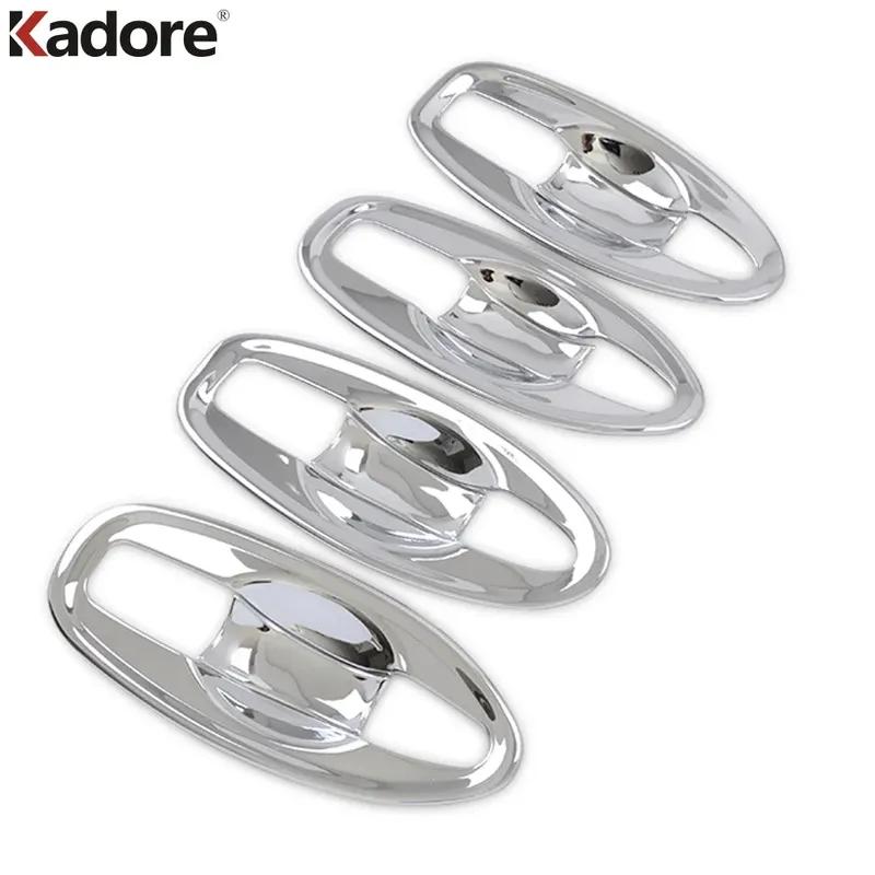 Side Door Handle Bowl Cover Trim For Nissan X-TRAIL Rogue T32 2014 2015 2016 2017 2018   Chrome Car Exterior Accessories