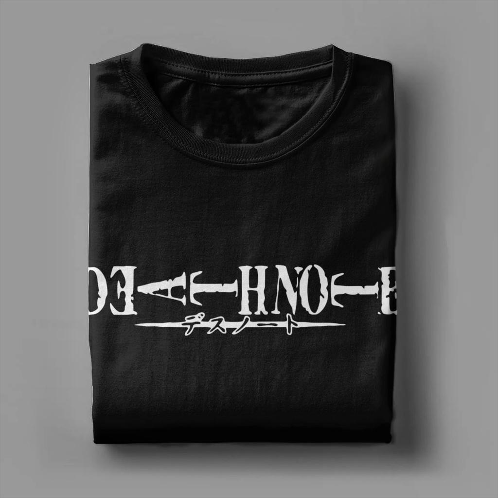 Death Note Anime Trička pro Muže Ženy Čistá Bavlna Vintage Trička Kulatý Výstřih Trička Krátký Rukáv Topy Plus Size