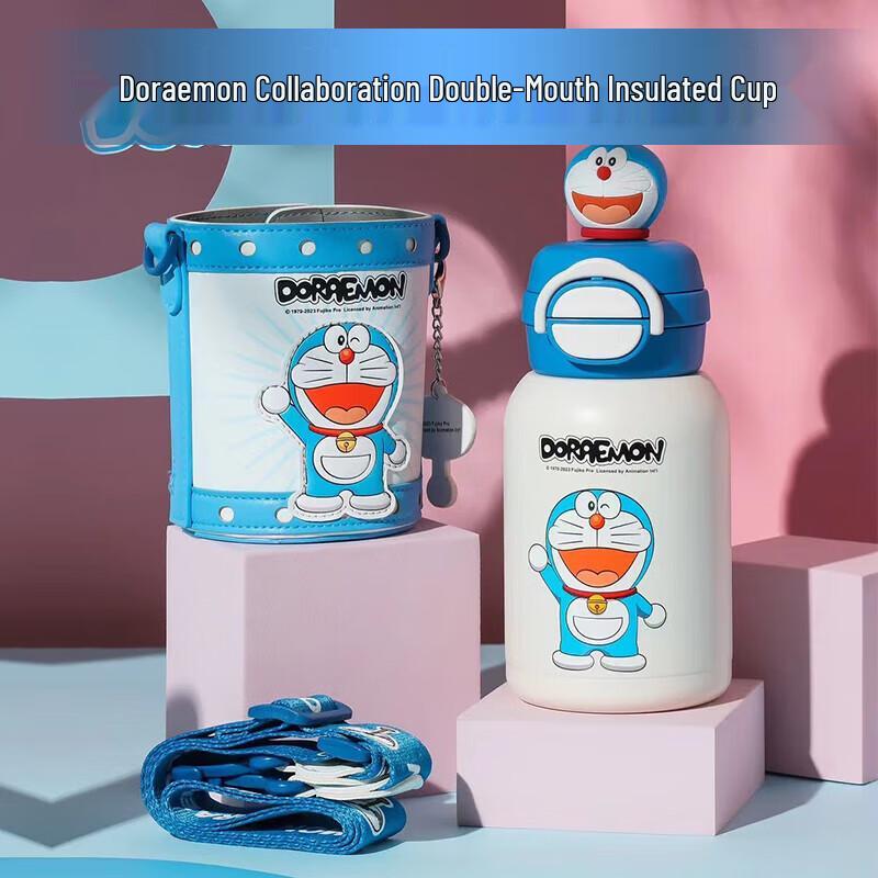 Beddybear 600ml Doraemon Dual-Drink Thermos Mug