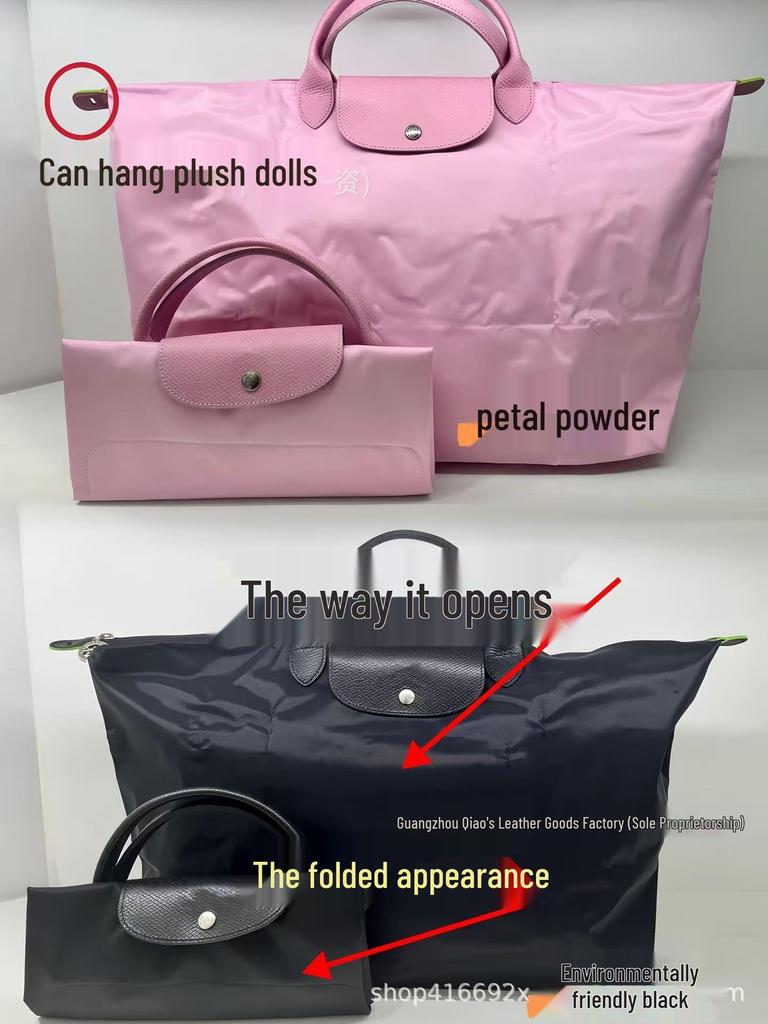 Wysokiej jakości Wodoodporna Torba Tote z Nylonu z Wkładką Smoka - Unisex Duża Pojemność Torba Podręczna na Ramię i na Krzyż