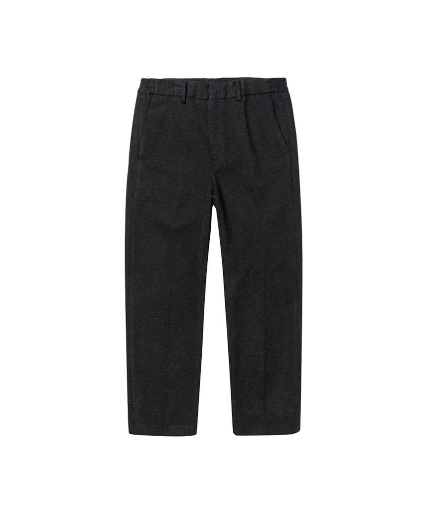 ADHOC Men'S Back Brushed Tapered Slacks (Black)