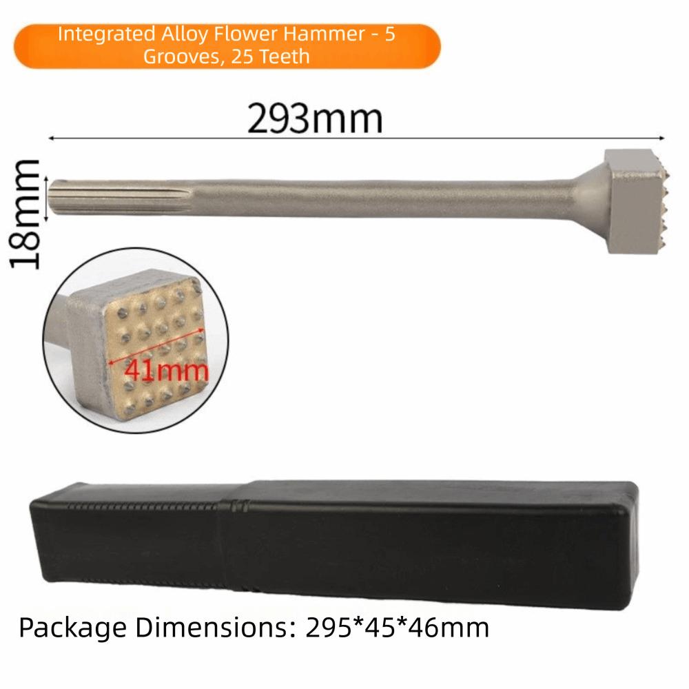 Alloy Head Bushing Bit Round Square HexagonTips Surface Roughening Concrete Bushing Bit Multifunctional Breaker