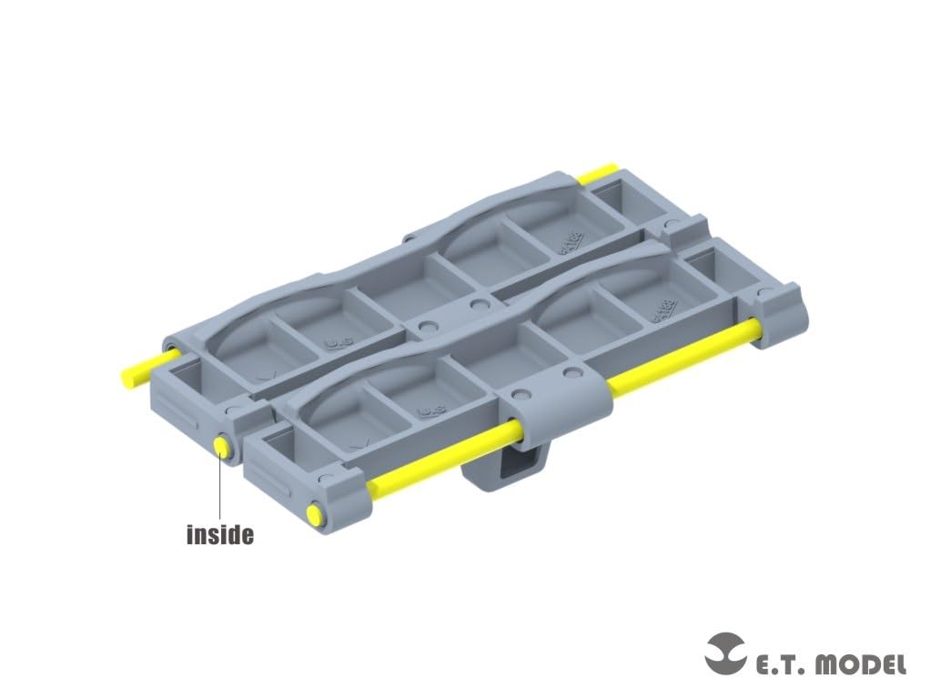 ET Model 1/35 WWII US M4 Sherman Medium Tank T66 Type Working Tracks (for Asuka Model/Dragon/Tamiya) Plastic Model Parts P35-095 (Tank)
