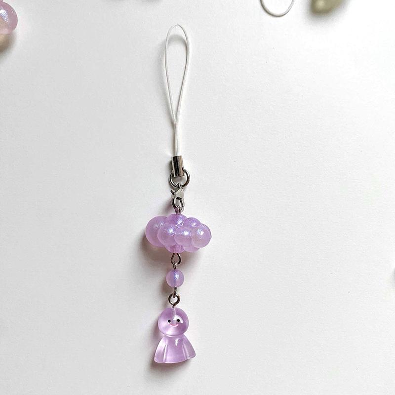 

Корейский мультфильм солнечная кукла телефон шнурок облака телефон цепочка брелок милый мобильный телефон подвески камера кулон пара подарки фиолетовый