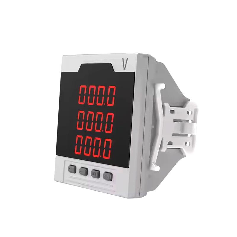 Three phase AC voltmeter size 72*72 80*80 96*96mm digital instrument for measuring AC voltage