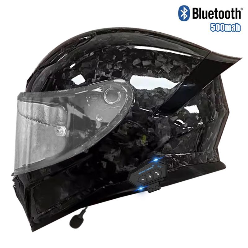 

Шолом з вуглеволокна Dot Повнолицевий шолом Легкий Локомотивний Туристичний Bluetooth Шолом для бігу Чоловічий та Жіночий Шолом на чотири сезони XXL