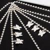 Elegant Geometric Butterfly Diamond Body Chain for Nightclub Fashion