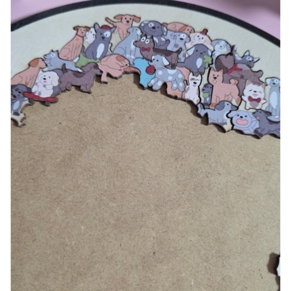 Charming Wooden Dog Jigsaw Puzzle
