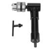 3/8" Keyed Chuck Right Angle Drill Adapter 8mm Hex Shank Chuck Key Adapter  Power Drills