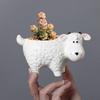 Cartoon Sheep Candle Holder Votive Tealight Candle Stand Living Room Bathroom Candlestick Decoration Table Centerpiece Ornament