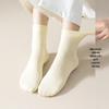 Women's Mid-Calf Pure Cotton Anti-Pilling Socks - Thin, Loose-Fit, Trendy for Spring/Summer/Postpartum