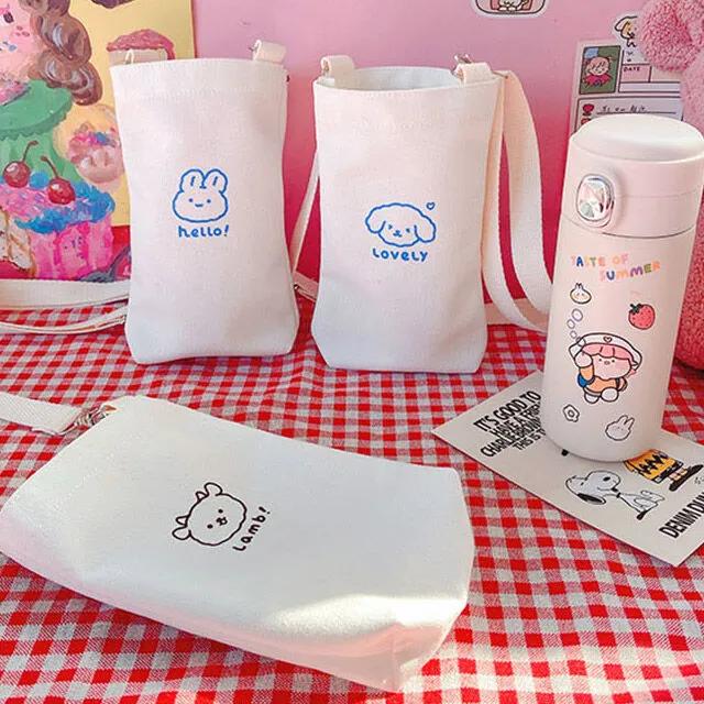 Tumbler, mini eco bag, drink bag, crossbody, phone, water bottle bag