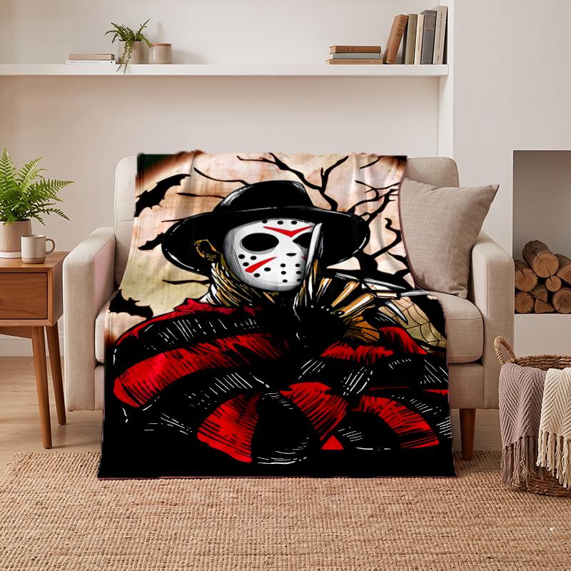 Freddy Krueger Soft Warm Flannel Blankets Comfortable Blanket for Home Decoration Gifting