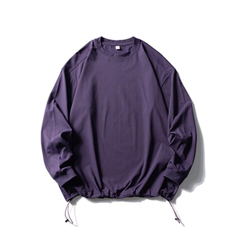 Mens Long Sleeve T Shirt Outdoor Quick Dry Sun Protection Loose Solid Color Casual Streetwear