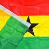 Ghana Nationalflagge 90 * 150 cm 3x5 Fuß für Parade-Partys zum Aufhängen von Heimdekorationsbannern