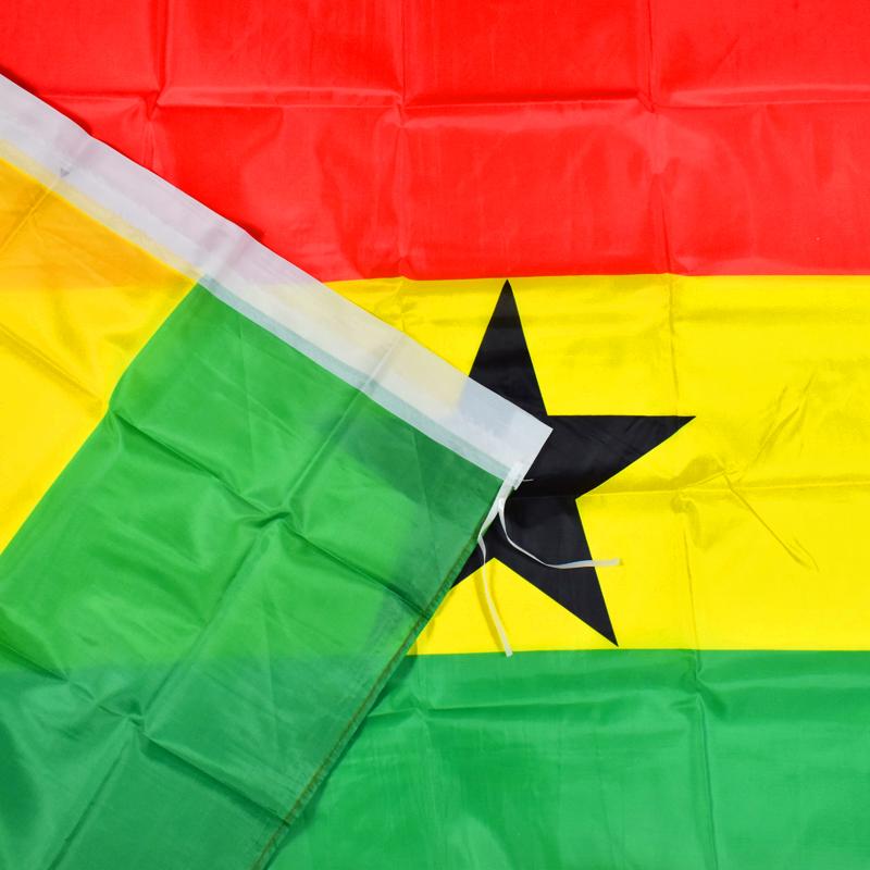 Ghanská státní vlajka 90*150cm 3x5 stop pro setkání Průvod párty Závěsná domácí dekorace banner