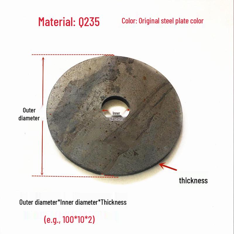 

XL Thick Galvanized Carbon Steel Wear-Resistant Washer for Excavator Pin Adjustment