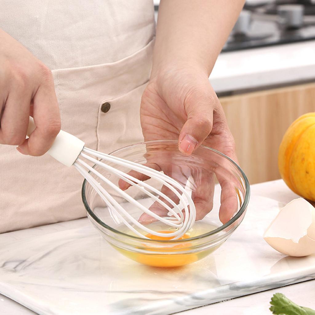 4 pcs White Silicone Kitchen Cooking Utensils Set