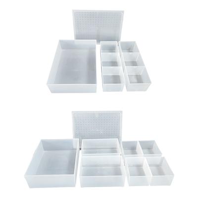 Reusable Interlocking Modulars Plastic Organizers Storage Boxes For Home Office Kitchen Cabinet Storage System