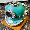 45,72 cm Seegrüner Taucherhelm Mark V Taucherhelm Maritimer Schiffsdekohelm Bestes Dekogeschenk