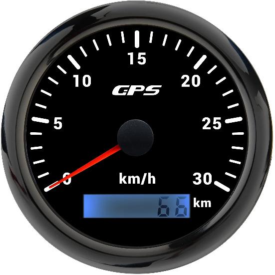 85MM GPS Speedometer Gauge For Motorcycle Marine Boat Truck 30~200 Kmh Speed Gauge Meter With GPS Antenna 7 Color LED Backlight