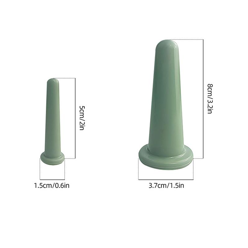 Silicone Vacuum Cupping Massage Jars Anti Cellulite Massage Facial Suction Cups Face Neck Lift Skin Scraping Guasha Anti Wrinkle