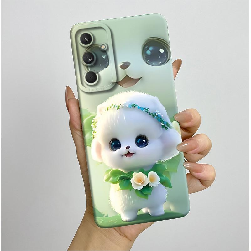 Phone Cover For Samsung Galaxy M35 5G Bumper Silicone Shockproof Pretty Butterfly Flowers Case Coque For Galaxy M 35 M55 Funda