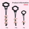 Male Drop Ball Heavy Weight Stretcher Silicone Penis Cock Rings Metal Hanger for Enlargement Extender Pull Eexercise Corpus Cavernosum Sex Toys Man
