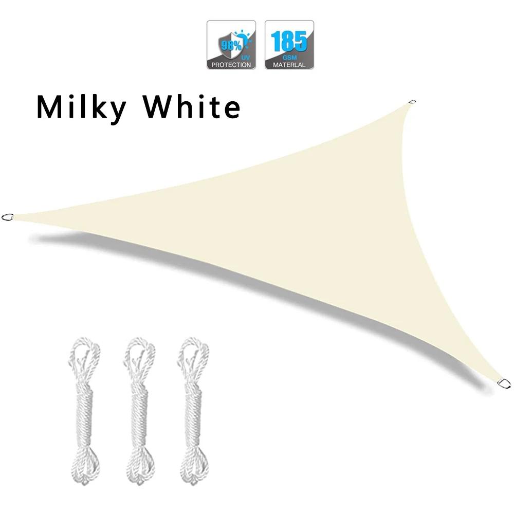 Outdoor Sunshade Sail Triangular Canopy Sun Protection Garden Canopy Anti-ultraviolet Outdoor Sunshade and Rain Protection