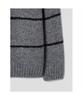 SHIFT.G Fuzzy Pattern Sweater Gray