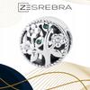 Charms Tree Bead Pendant 925 Colorful Zircons Beads