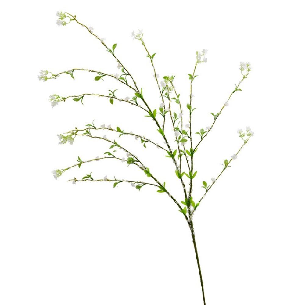 115CM Artificial Plants White Faux Branches Snow Willow Branches Artificial Branches Bouquet Artificial Flowers Garden белый