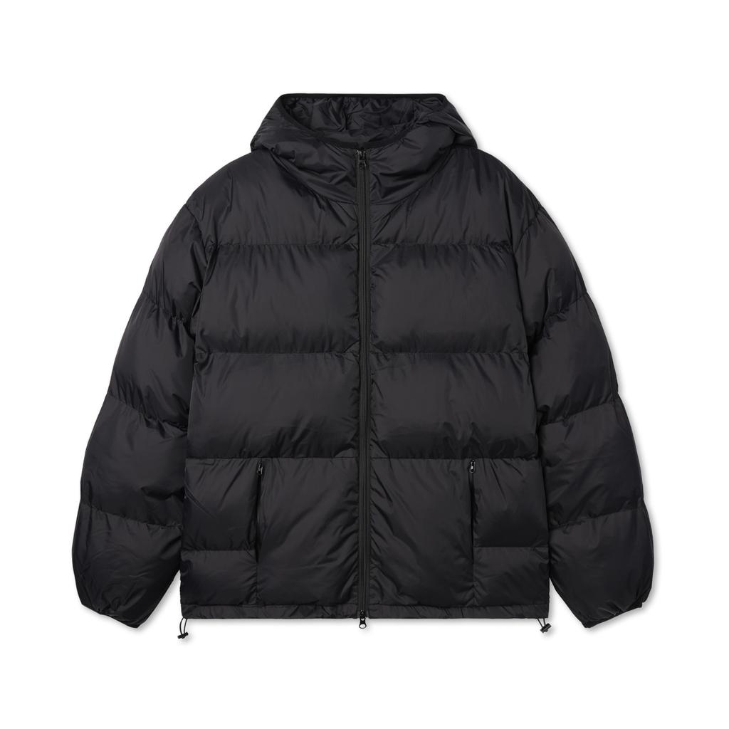 Apostrophe Comma Square Puffer Hooded Jacket_Gray