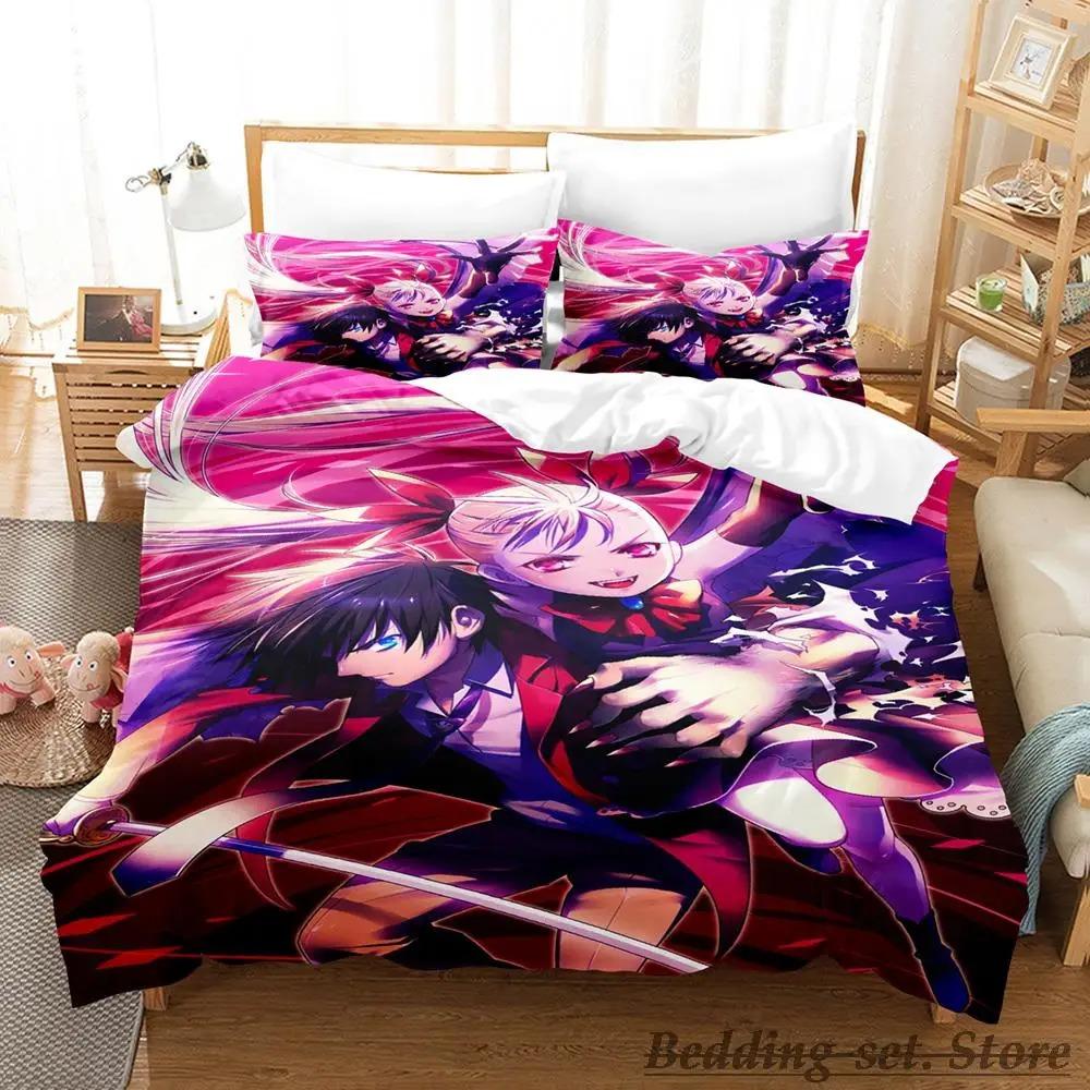 New Dance In The Vampire Bund Bedding Set Single Twin Full Queen King Size Bed Set Adult Kid Bedroom Duvetcover Sets Anime
