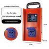 Compact Industrial Power Strip with RCD and Display for Construction Sites