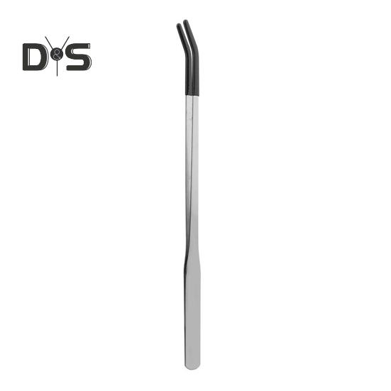 

Щипцы для кормления рептилий из нержавеющей стали с резиновым наконечником, прямые/изогнутые длинные пинцеты для аквариума, террариума, террариума для бородатых агам A