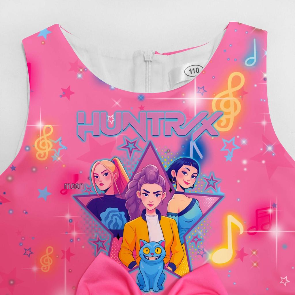 Em estoque: Vestido Formal com Saia e Laço Digital Print The Witcher Girls 94209