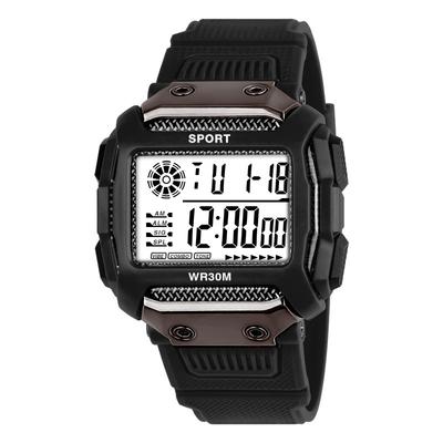 Herren Sportuhren Wasserdicht Outdoor Digital LED Wecker Elektronische Uhr